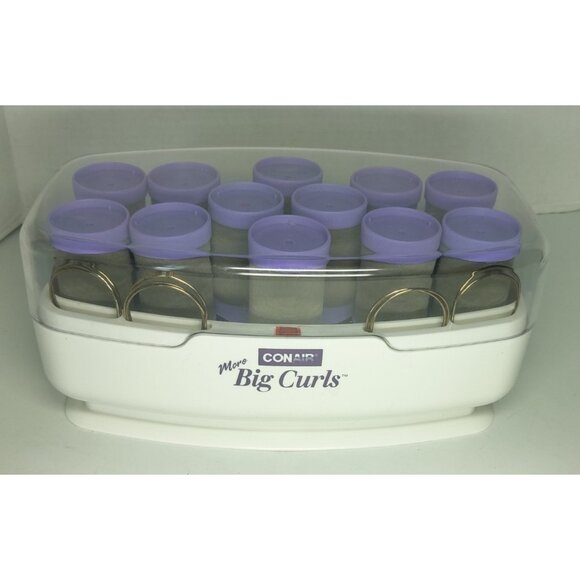 Conair More Big Curls Hot Curlers Jumbo Rollers with Clips Tested Model CHV12N - Picture 2 of 16